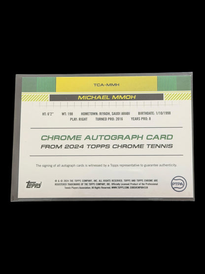 2024 Topps Chrome Michael Mmoh — Auto