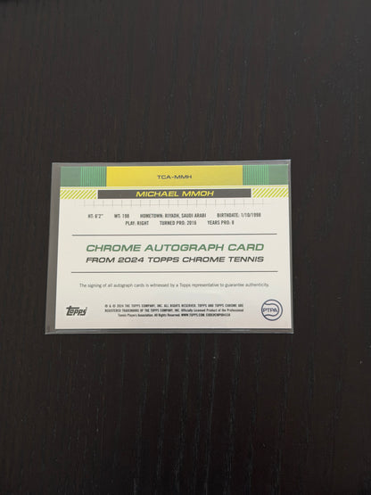 2024 Topps Chrome Michael Mmoh — Auto