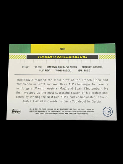 2024 Topps Chrome Hamad Medjedovic — Green /99
