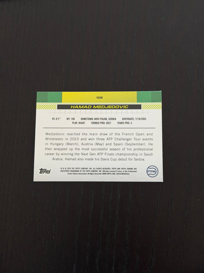 2024 Topps Chrome Hamad Medjedovic — Green /99