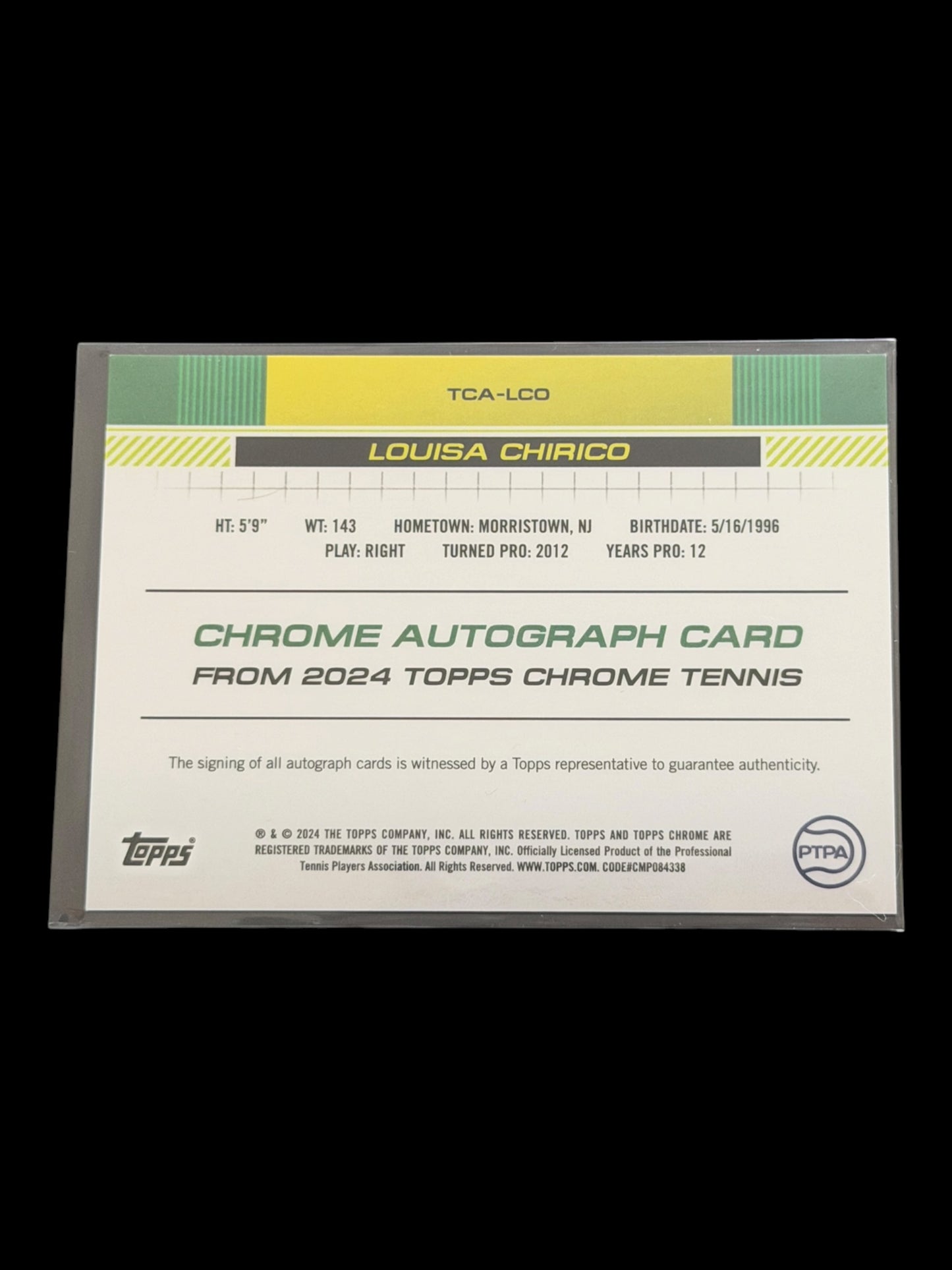2024 Topps Chrome Louisa Chirico — Auto