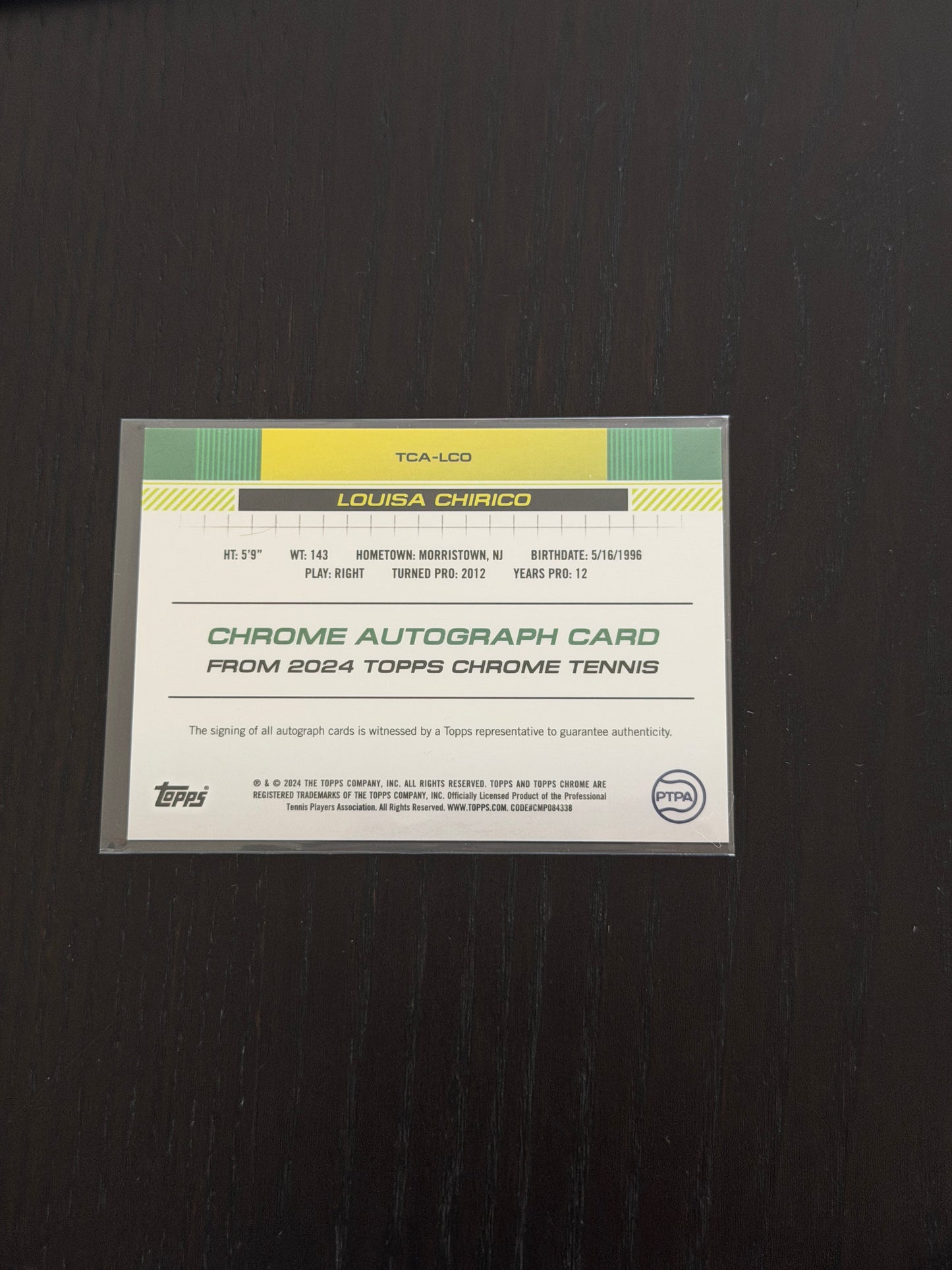 2024 Topps Chrome Louisa Chirico — Auto