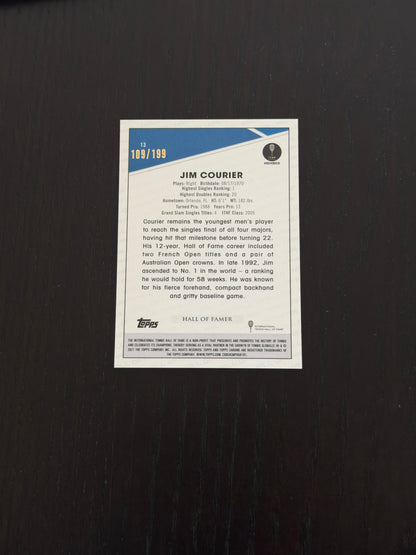2021 Topps Chrome Sapphire Jim Courier — Aqua /199