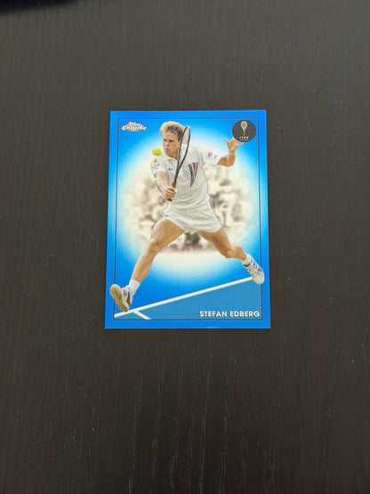 2021 Topps Chrome Stefan Edberg — Blue Refractor /99