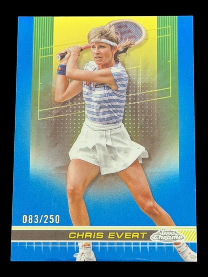 2024 Topps Chrome Chris Evert — Blue Refractor /250