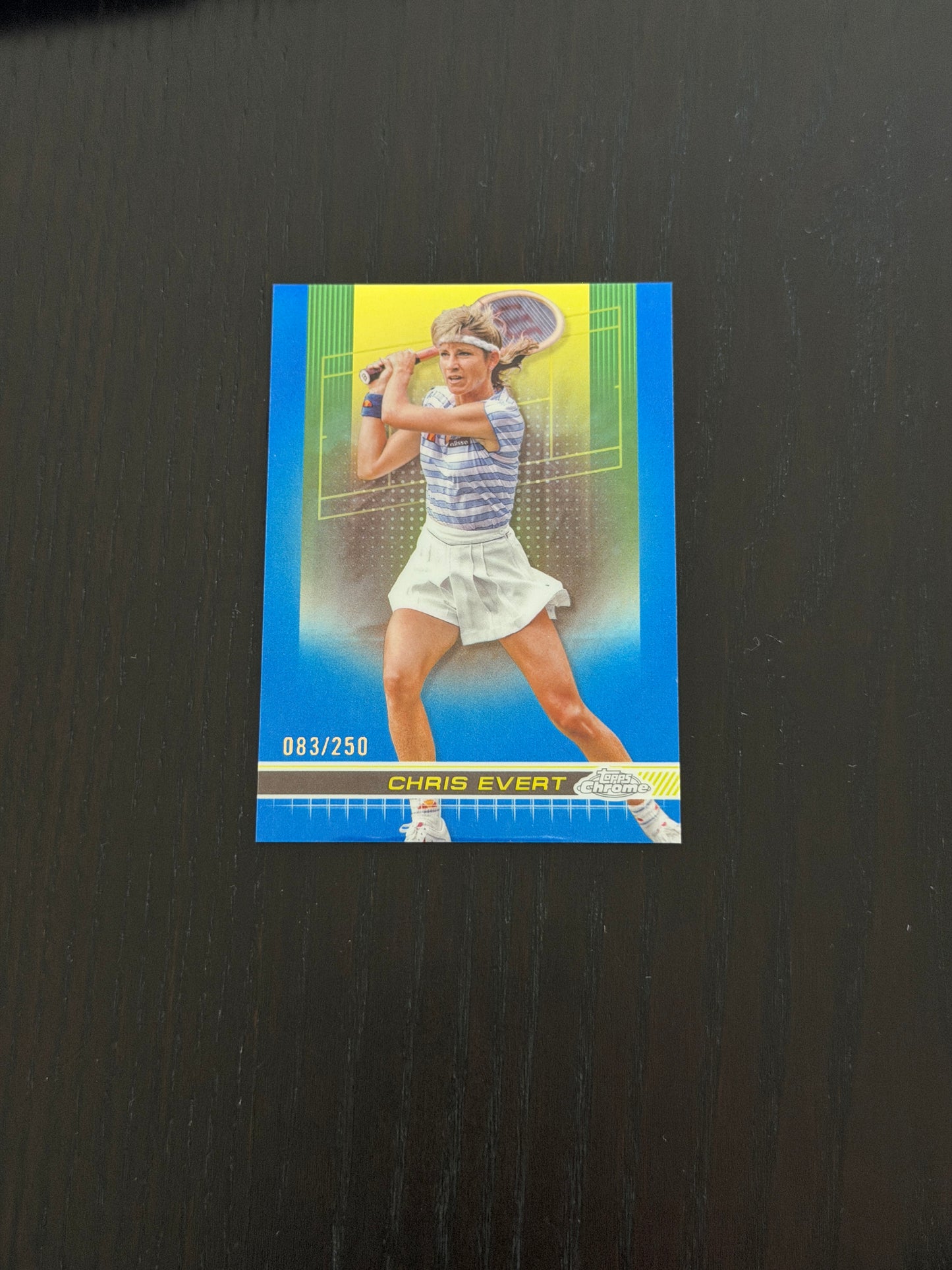 2024 Topps Chrome Chris Evert — Blue Refractor /250