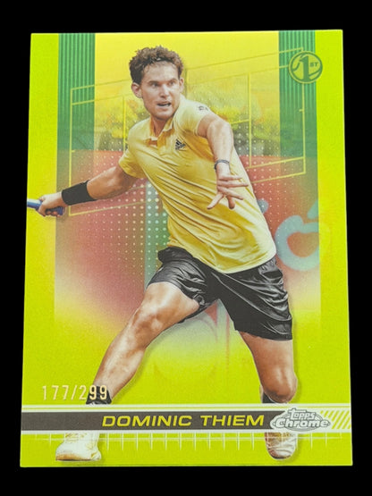 2024 Topps Chrome Dominic Thiem — Lime Green Refractor /299