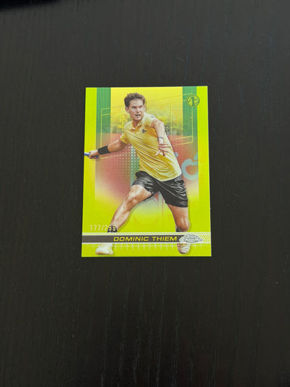 2024 Topps Chrome Dominic Thiem — Lime Green Refractor /299
