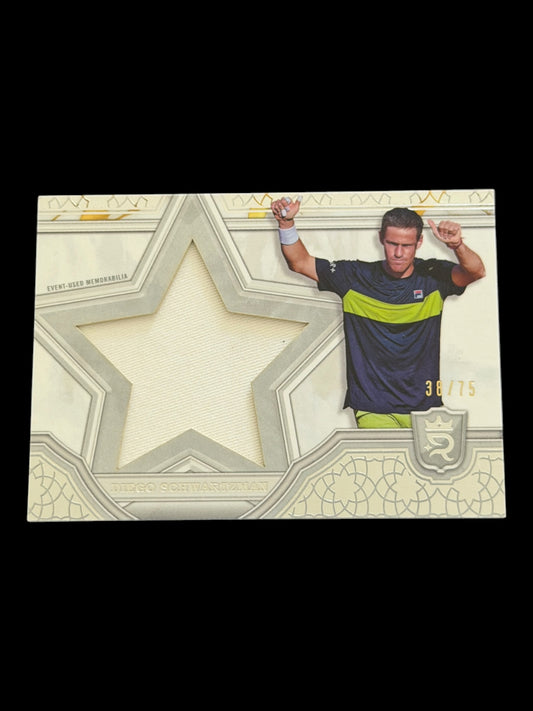 2024 Topps Royalty Diego Schwartzman — Star Relic /75