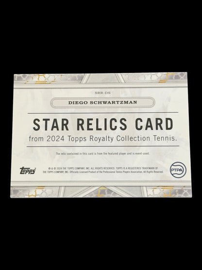 2024 Topps Royalty Diego Schwartzman — Star Relic /75