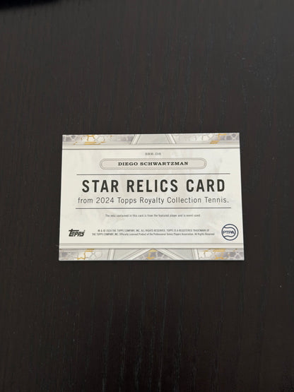 2024 Topps Royalty Diego Schwartzman — Star Relic /75