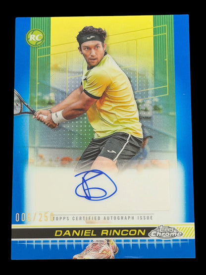 2024 Topps Chrome Daniel Rincon — Blue Auto /250