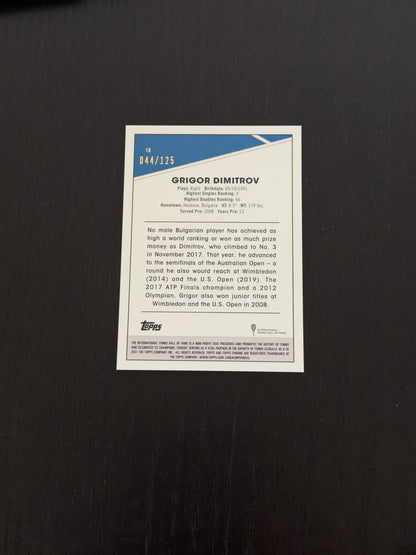 2021 Topps Chrome Grigor Dimitrov — Mini Diamond Refractor /125