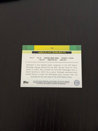 2024 Topps Chrome Abdullah Shelbayh — Green /99