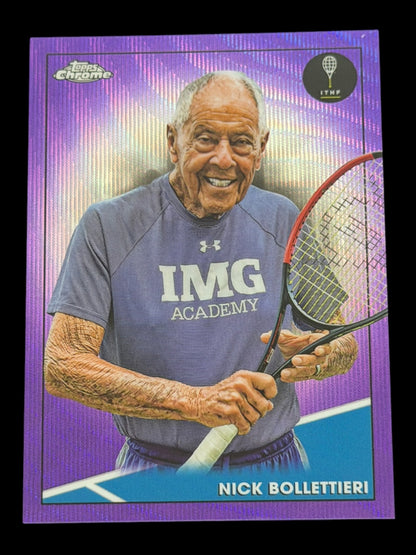 2021 Topps Chrome Nick Bollettieri — Purple Wave /199