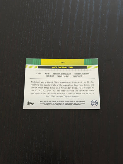 2024 Topps Chrome Sapphire Kei Nishikori — Gold Refractor /50