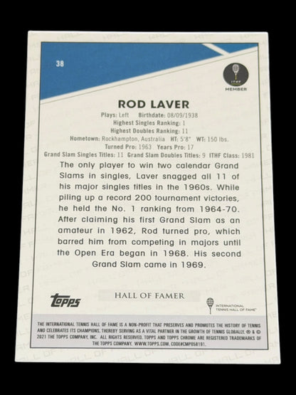 2021 Topps Chrome Sapphire Rod Laver
