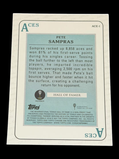 2021 Topps Chrome Pete Sampras — Aces