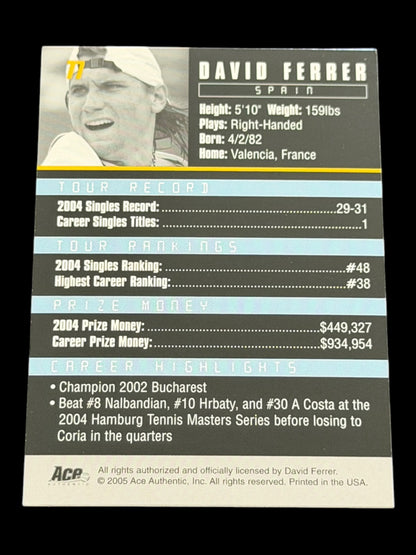 2005 Ace David Ferrer Debut Edition