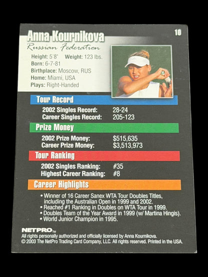 2003 Netpro Anna Kournikova International Series