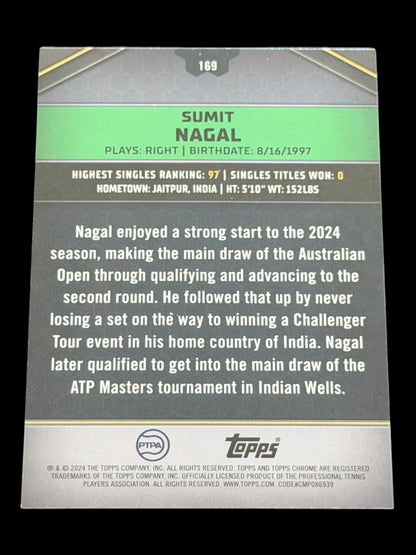 2024 Topps Graphite Sumit Nagal