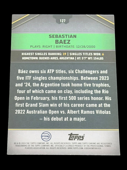 2024 Topps Graphite Sebastian Baez — Aqua Refractor /199