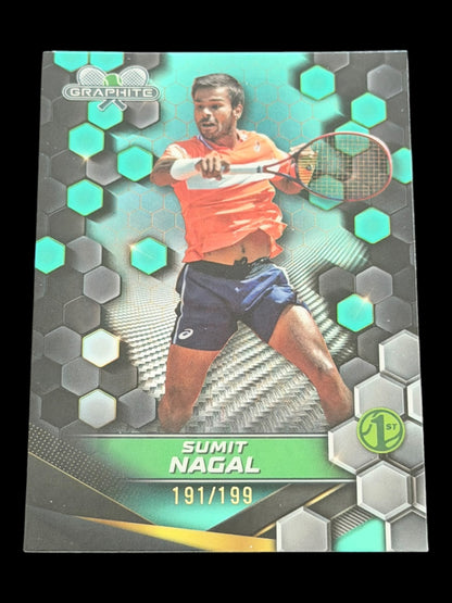2024 Topps Graphite Sumit Nagal — Aqua Refractor /199
