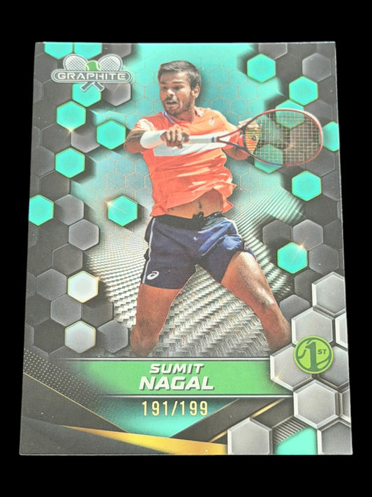 2024 Topps Graphite Sumit Nagal — Aqua Refractor /199