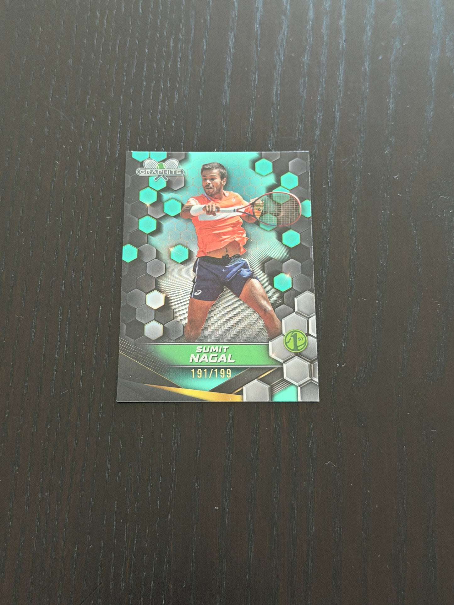 2024 Topps Graphite Sumit Nagal — Aqua Refractor /199