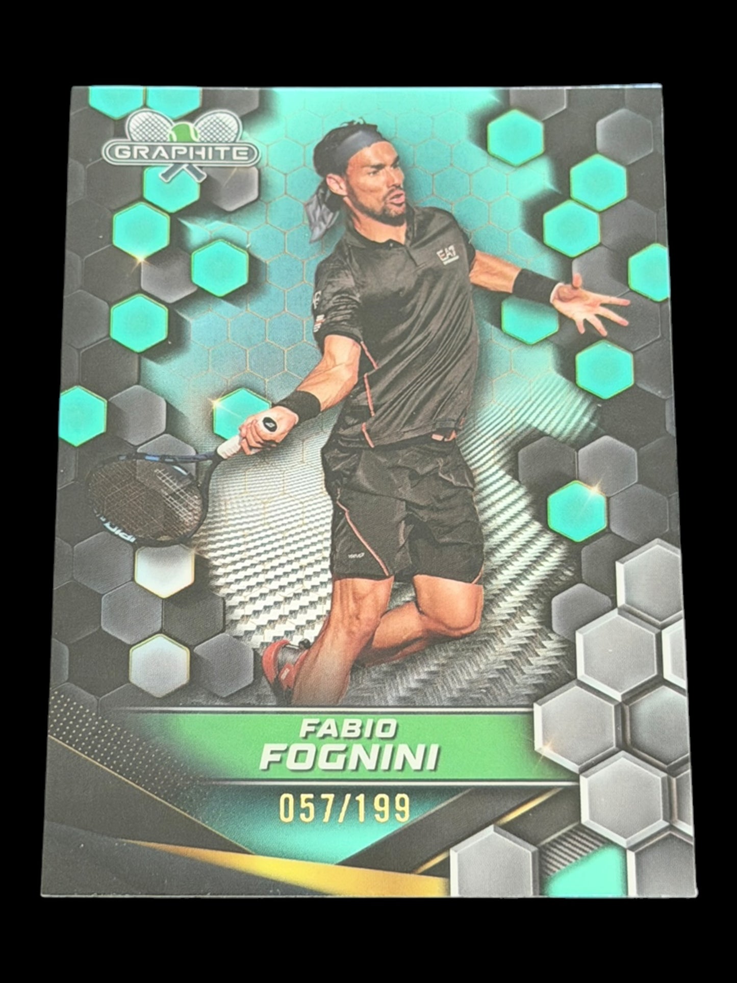 2024 Topps Graphite Fabio Fognini — Aqua Refractor /199