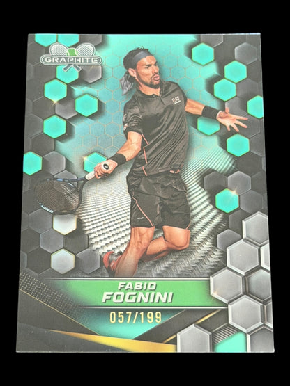 2024 Topps Graphite Fabio Fognini — Aqua Refractor /199