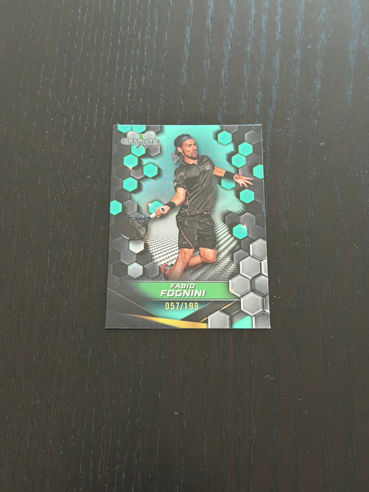 2024 Topps Graphite Fabio Fognini — Aqua Refractor /199