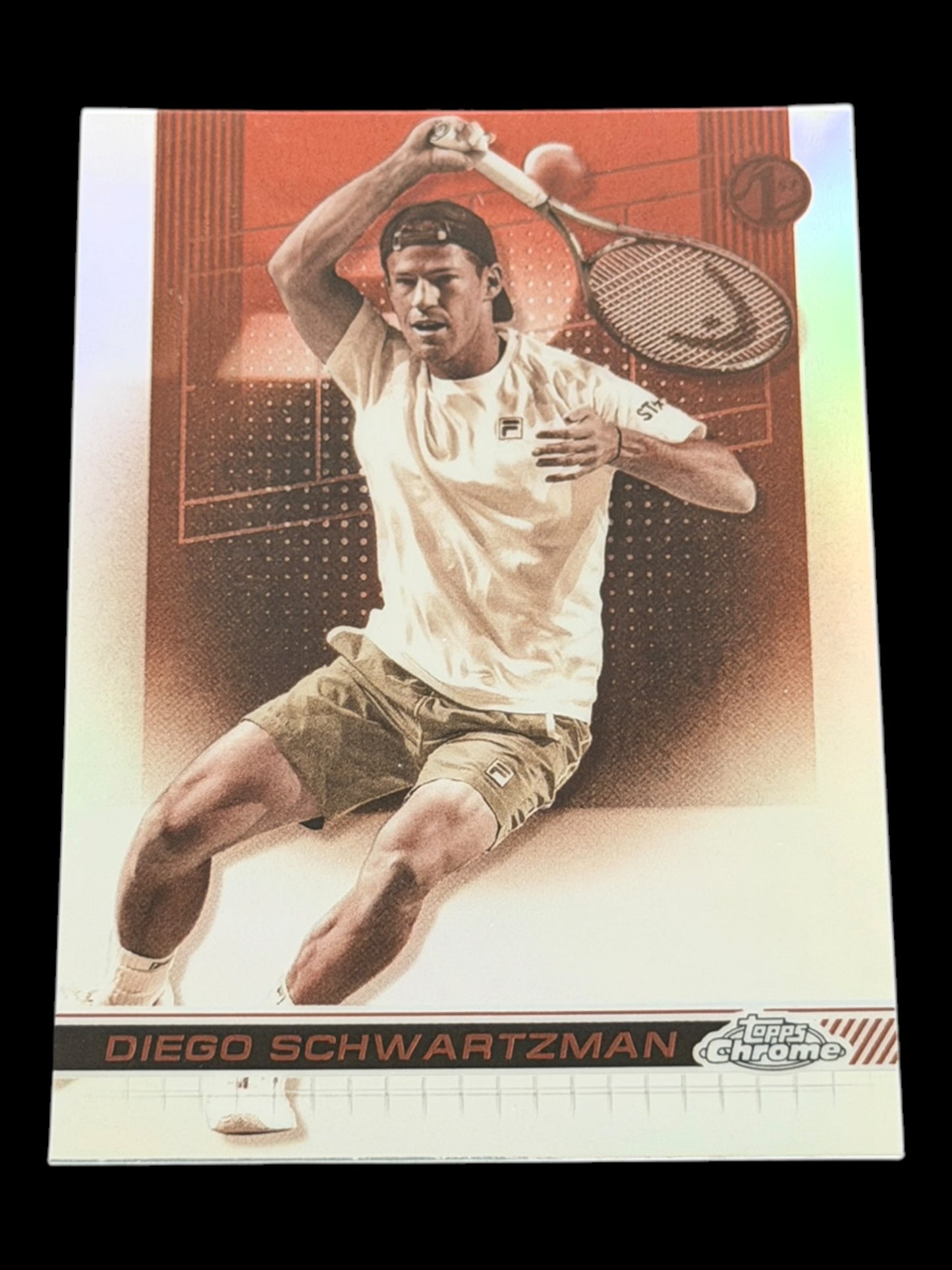 2024 Topps Chrome Diego Schwartzman — Sepia Refractor
