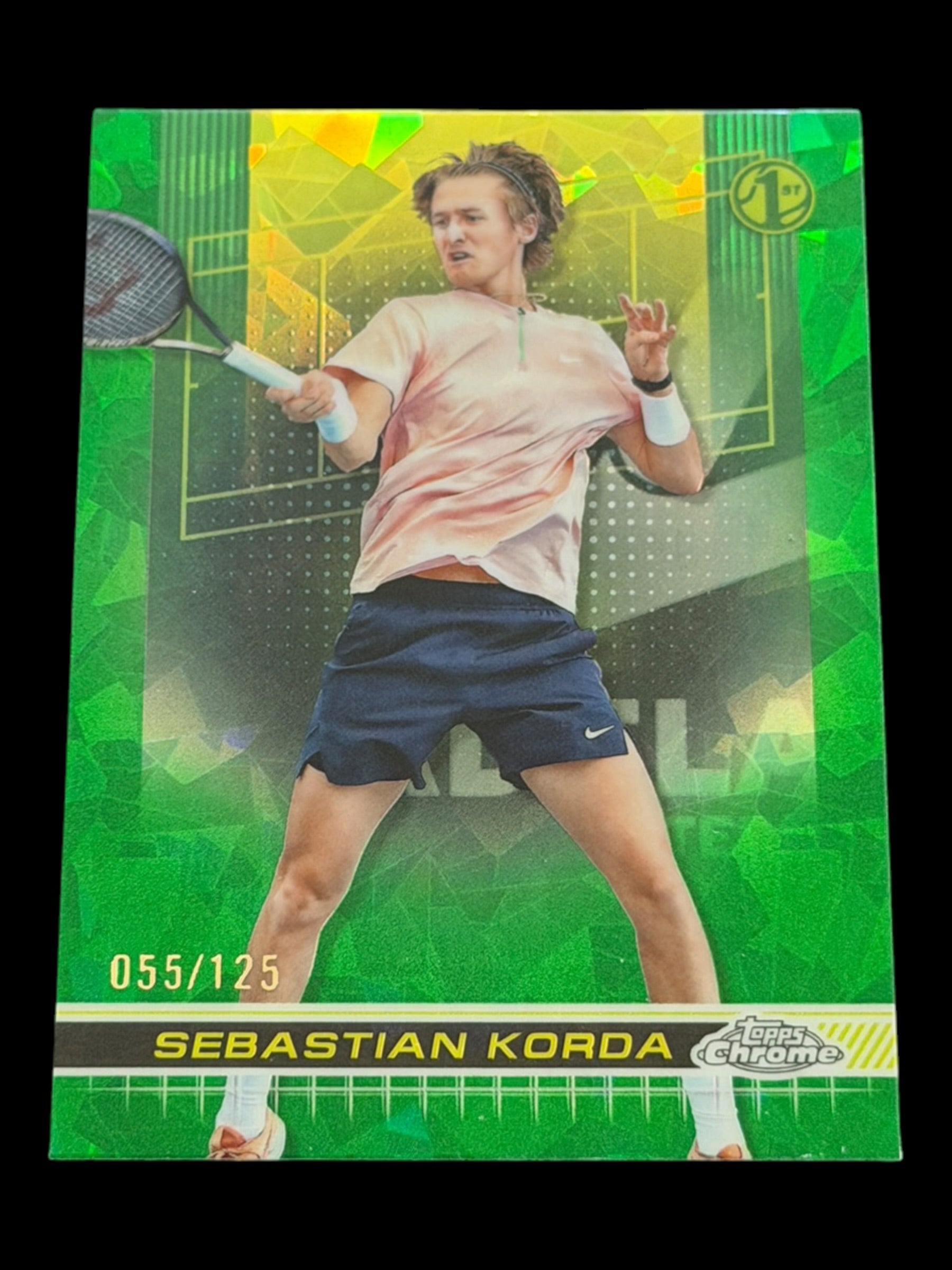 2024 Topps Chrome Sapphire Sebastian Korda — Green /125 – Tennis