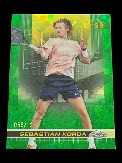 2024 Topps Chrome Sapphire Sebastian Korda — Green /125