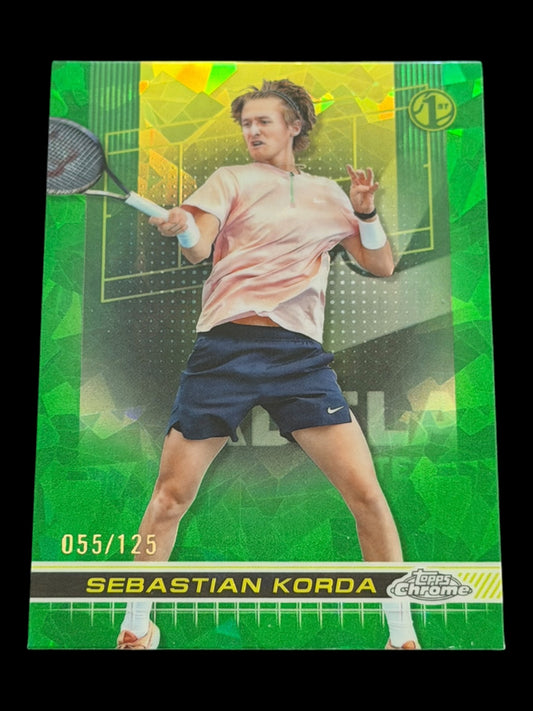 2024 Topps Chrome Sapphire Sebastian Korda — Green /125