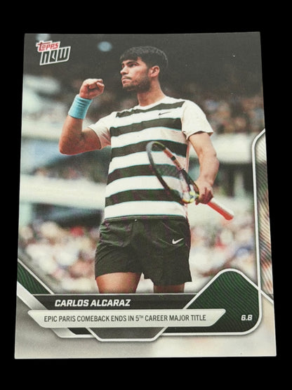 2025 Topps Now Carlos Alcaraz — Topps Now French Open