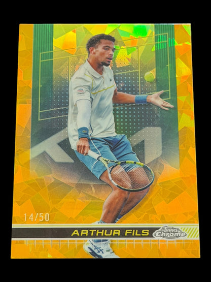2024 Topps Chrome Sapphire Arthur Fils — Gold Refractor /50