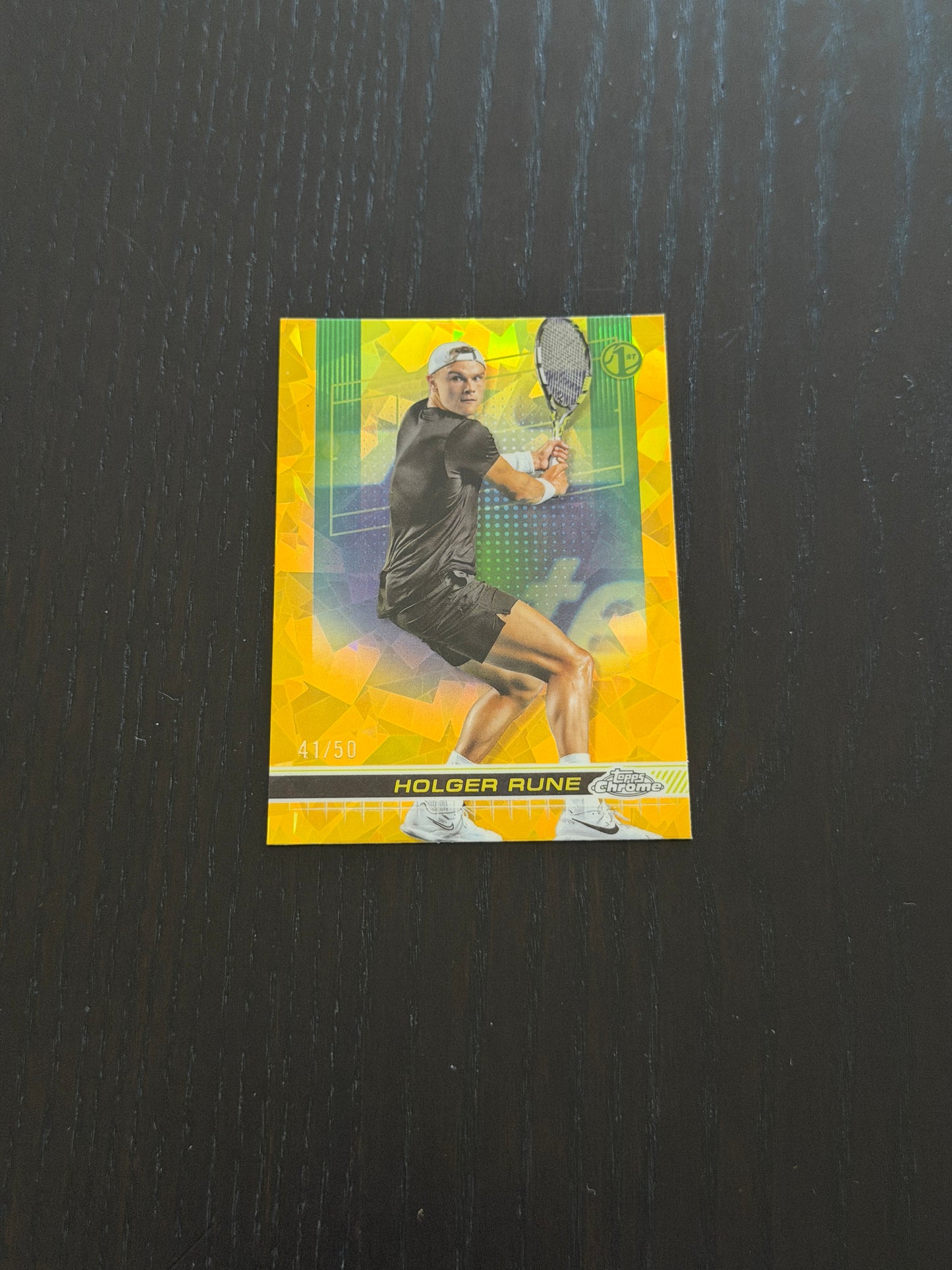 2024 Topps Chrome Sapphire Holger Rune — Gold Refractor /50