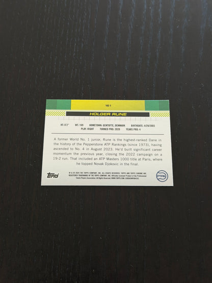 2024 Topps Chrome Sapphire Holger Rune — Gold Refractor /50