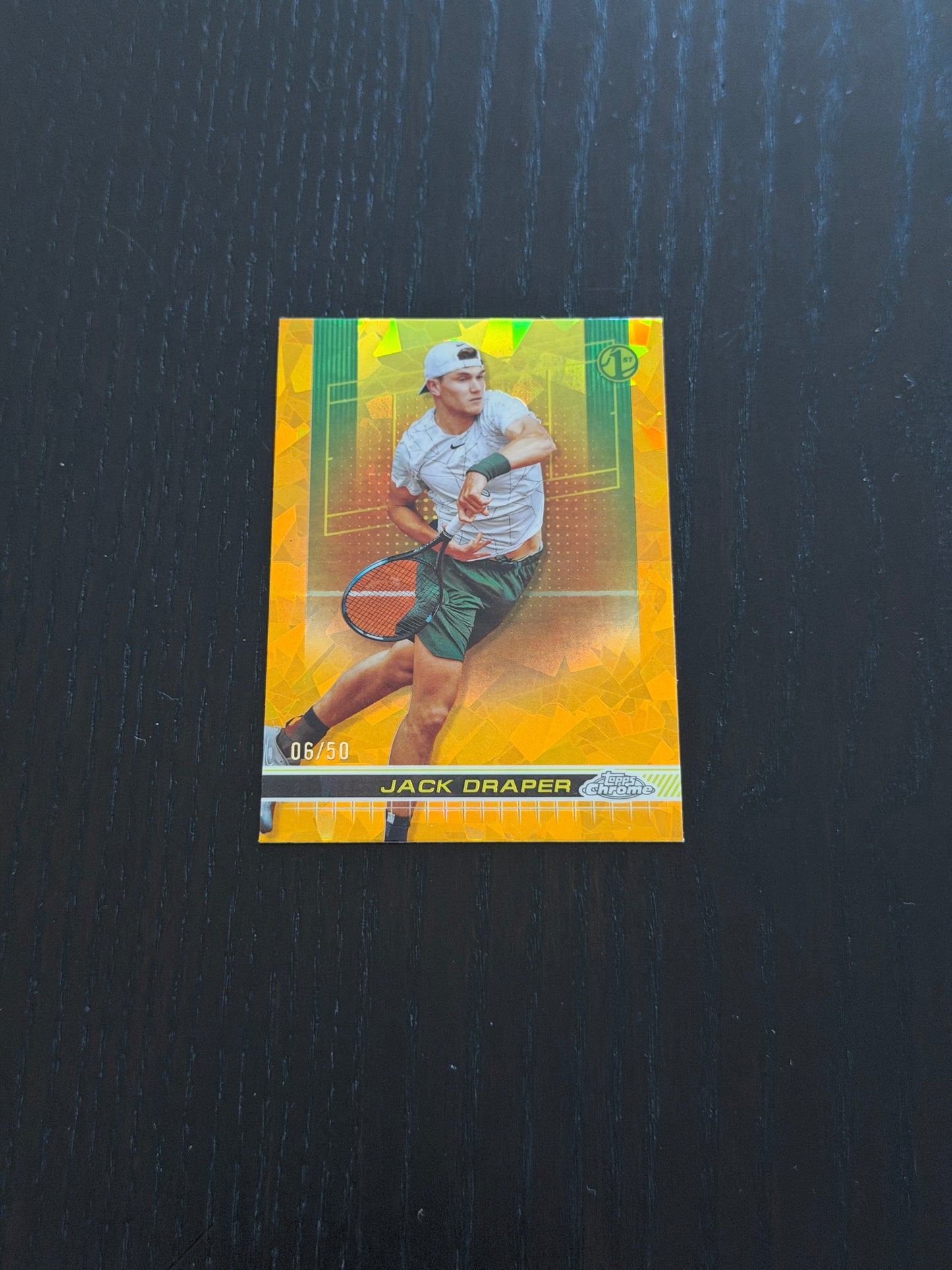 2024 Topps Chrome Sapphire Jack Draper — Gold Refractor /50