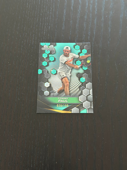 2024 Topps Graphite Tommy Paul — Aqua Refractor /199