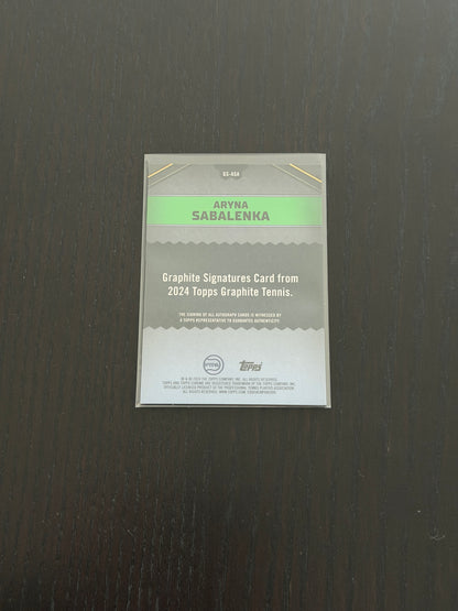 2024 Topps Graphite Aryna Sabalenka — Blue Auto /50