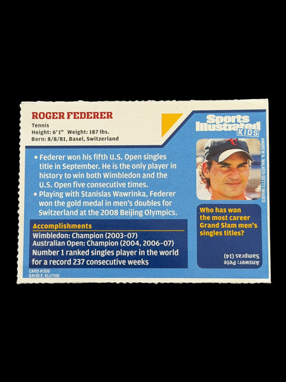 2008 Sports Illustrated for Kids Roger Federer