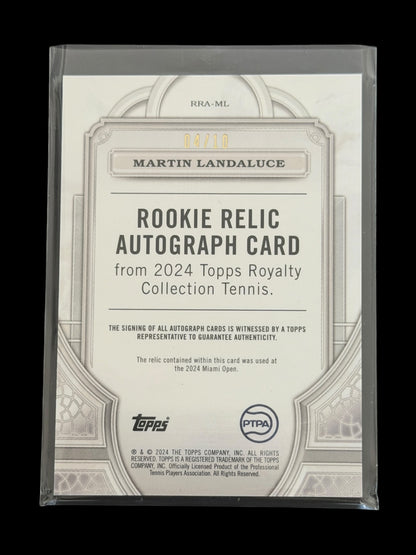 2024 Topps Royalty Martin Landaluce — Gold Rookie Relic Auto /10