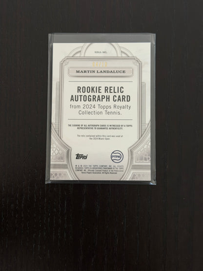 2024 Topps Royalty Martin Landaluce — Gold Rookie Relic Auto /10