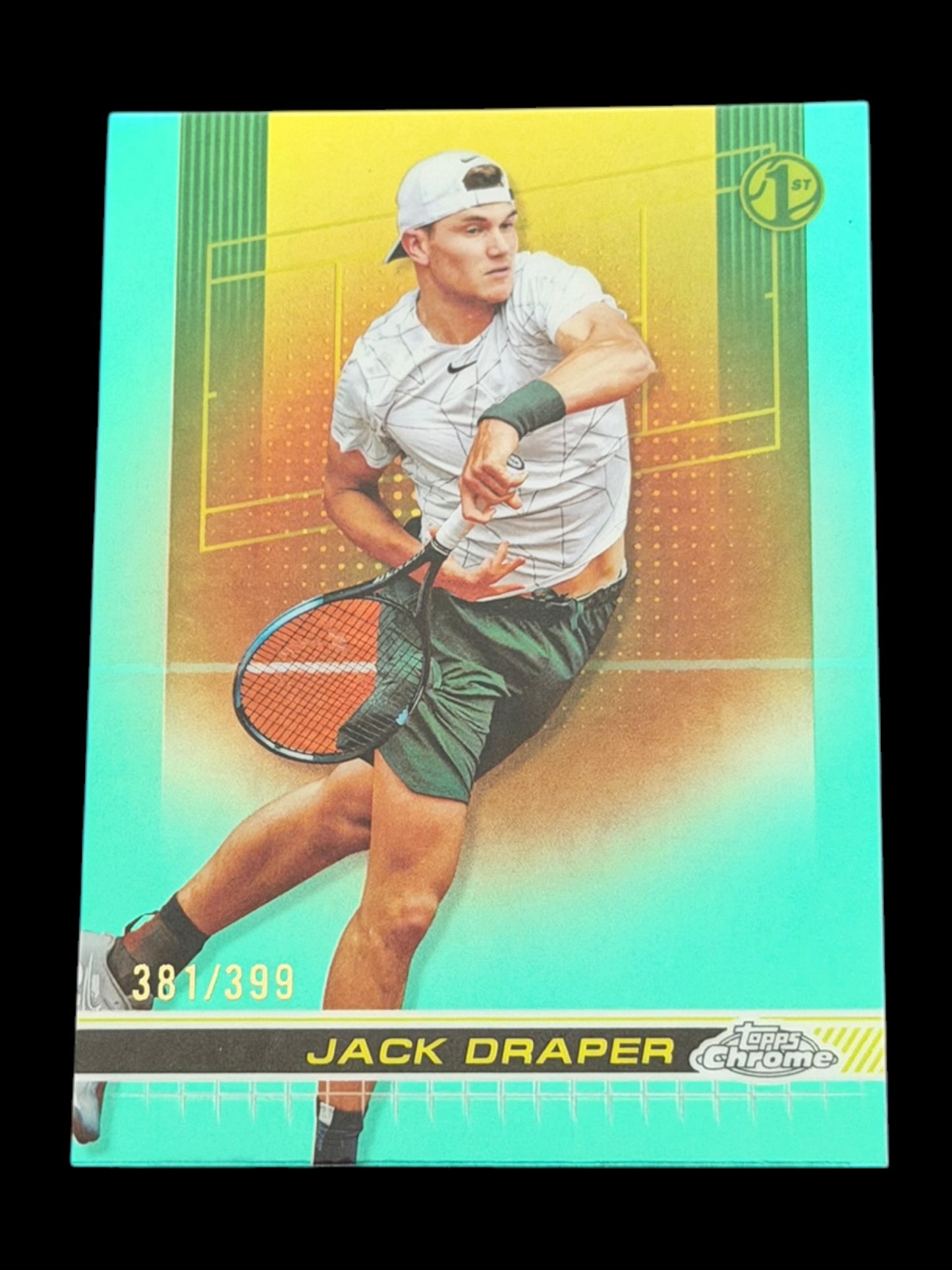 2024 Topps Chrome Jack Draper — Aqua Refractor /399