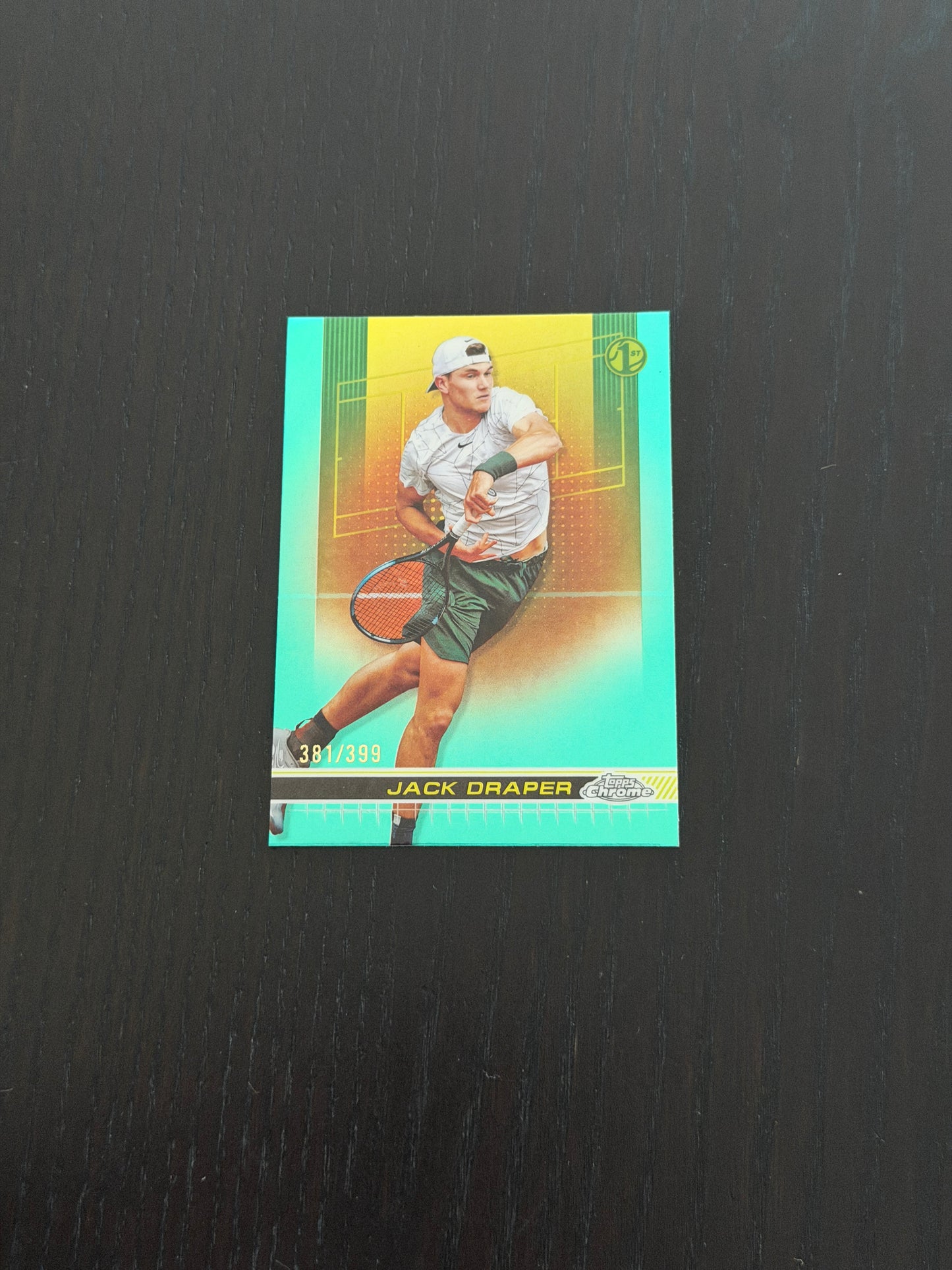 2024 Topps Chrome Jack Draper — Aqua Refractor /399