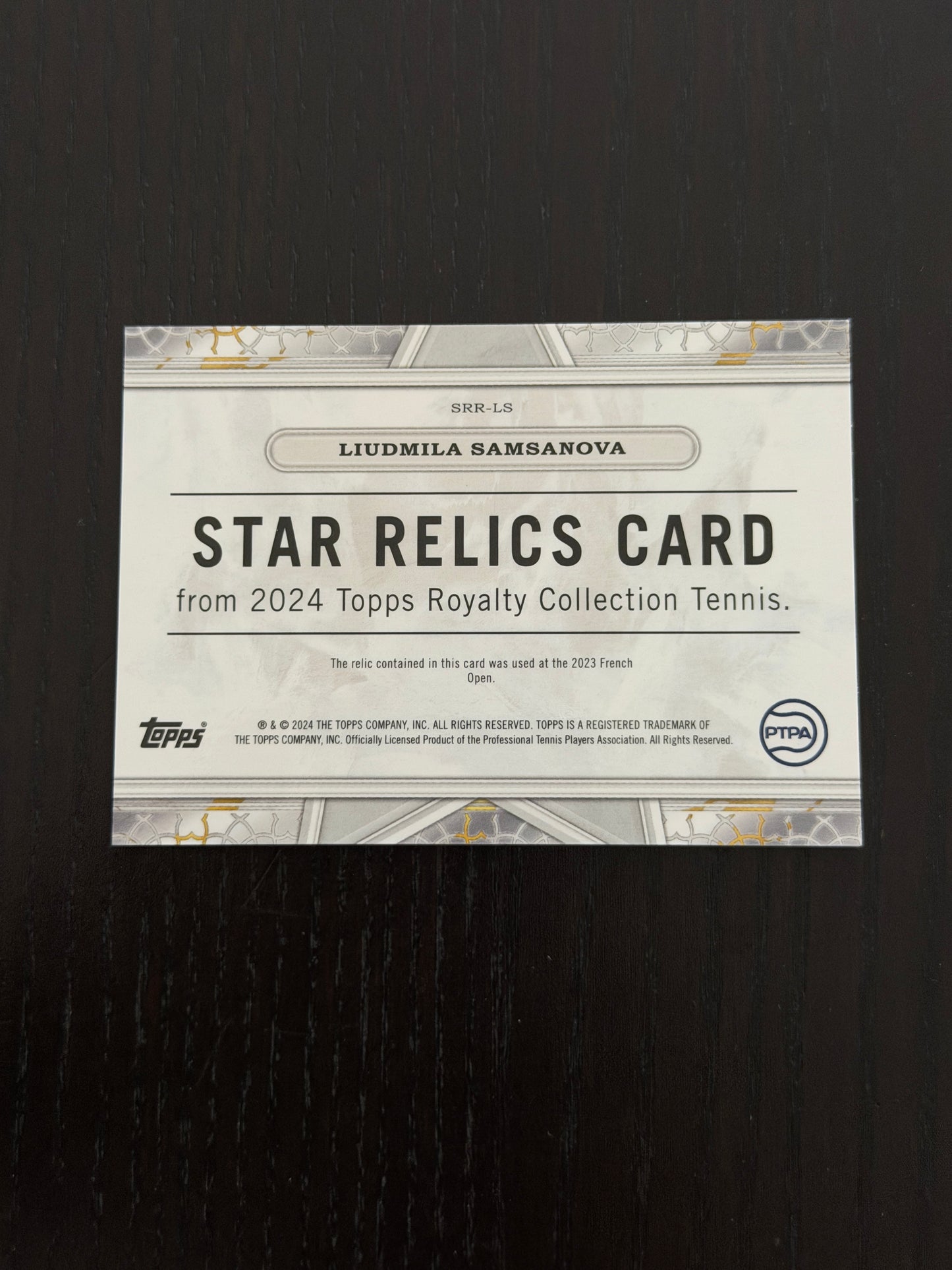 2024 Topps Royalty Liudmila Samsanova — Blue Star Relic /25