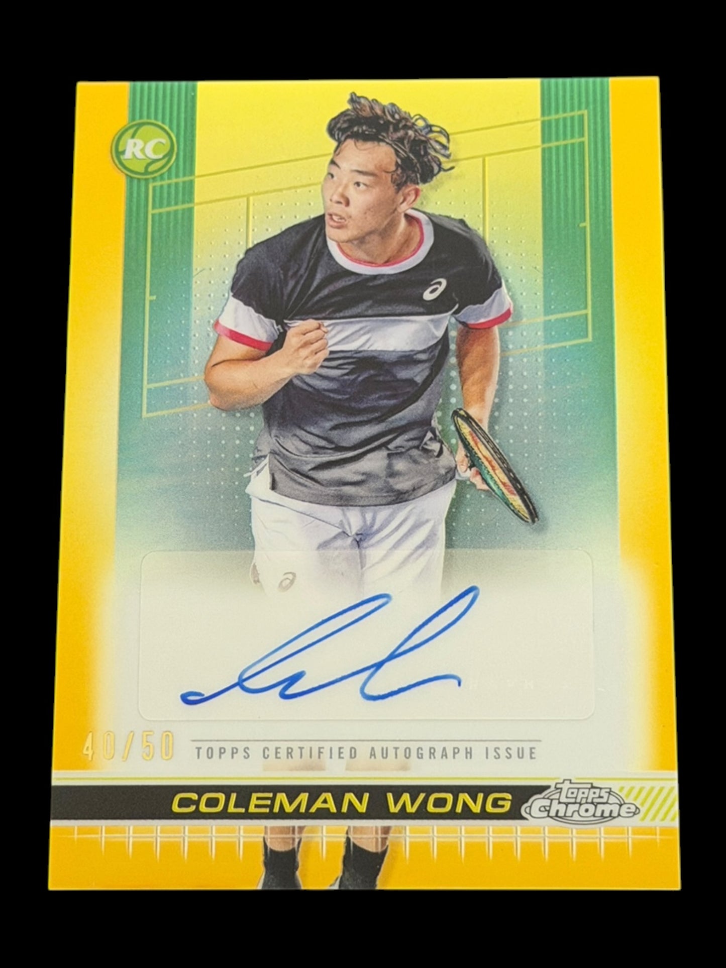 2024 Topps Chrome Coleman Wong — Gold Auto /50